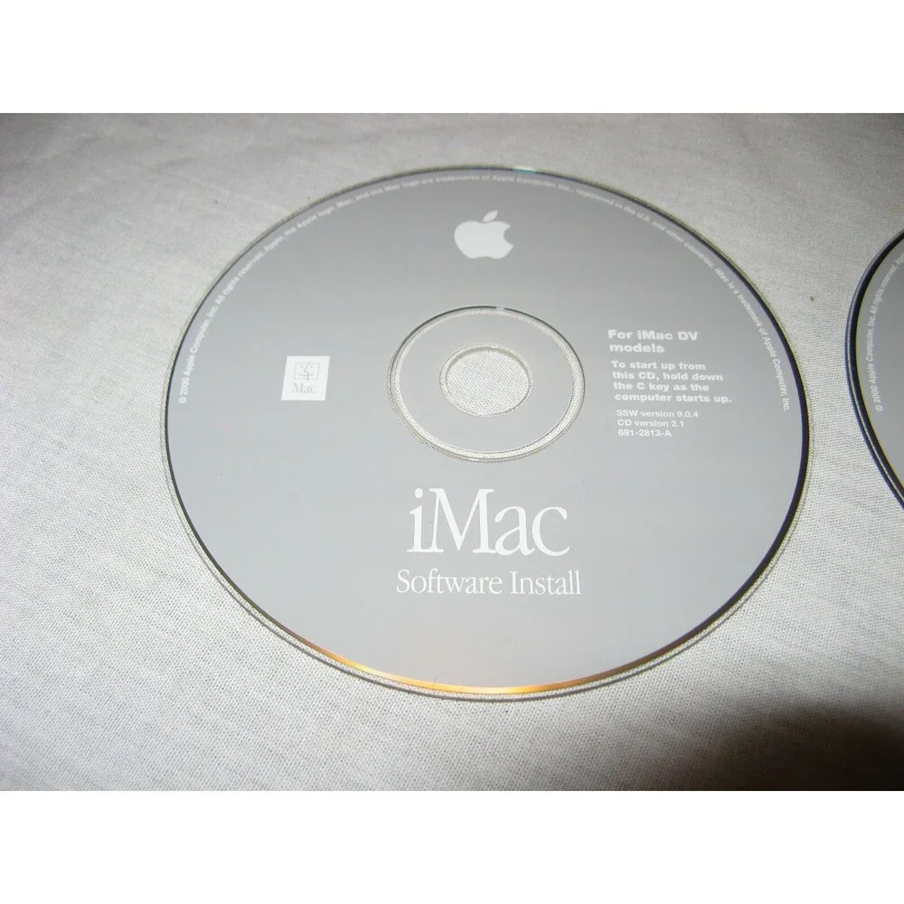 iMac For DV Models Software Install & Restore Discs SSW Version 9.0.4
